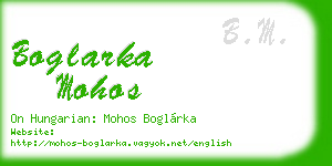 boglarka mohos business card
