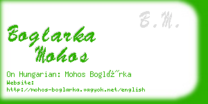 boglarka mohos business card